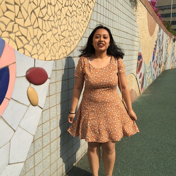 Forever21 Yellow Floral Dress - Picture 4 of 5